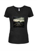 Road of Skulls Juniors V Neck T-Shirt