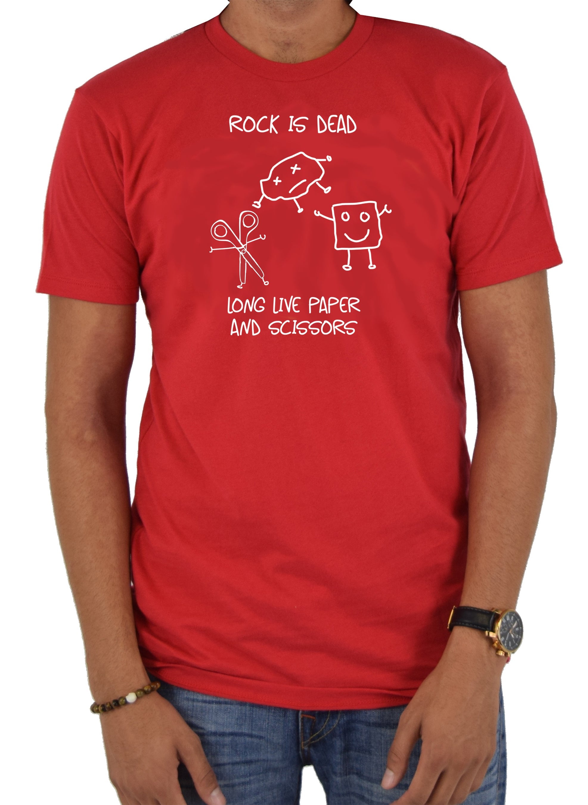 Rock is Dead Long Live Paper and Scissors T-Shirt