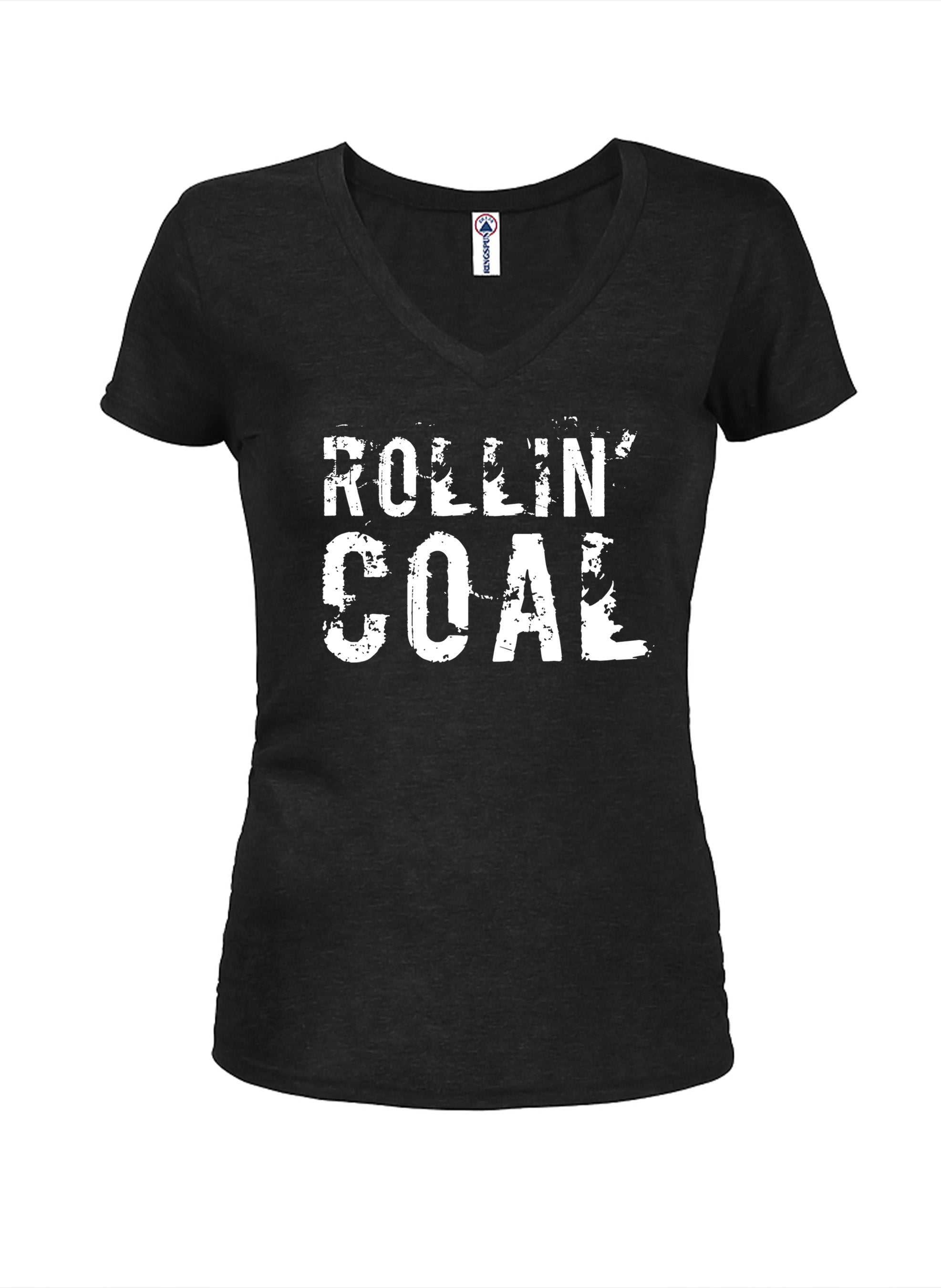 Rollin' Coal Juniors V Neck T-Shirt
