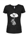 Rooster Dreams Juniors V Neck T-Shirt