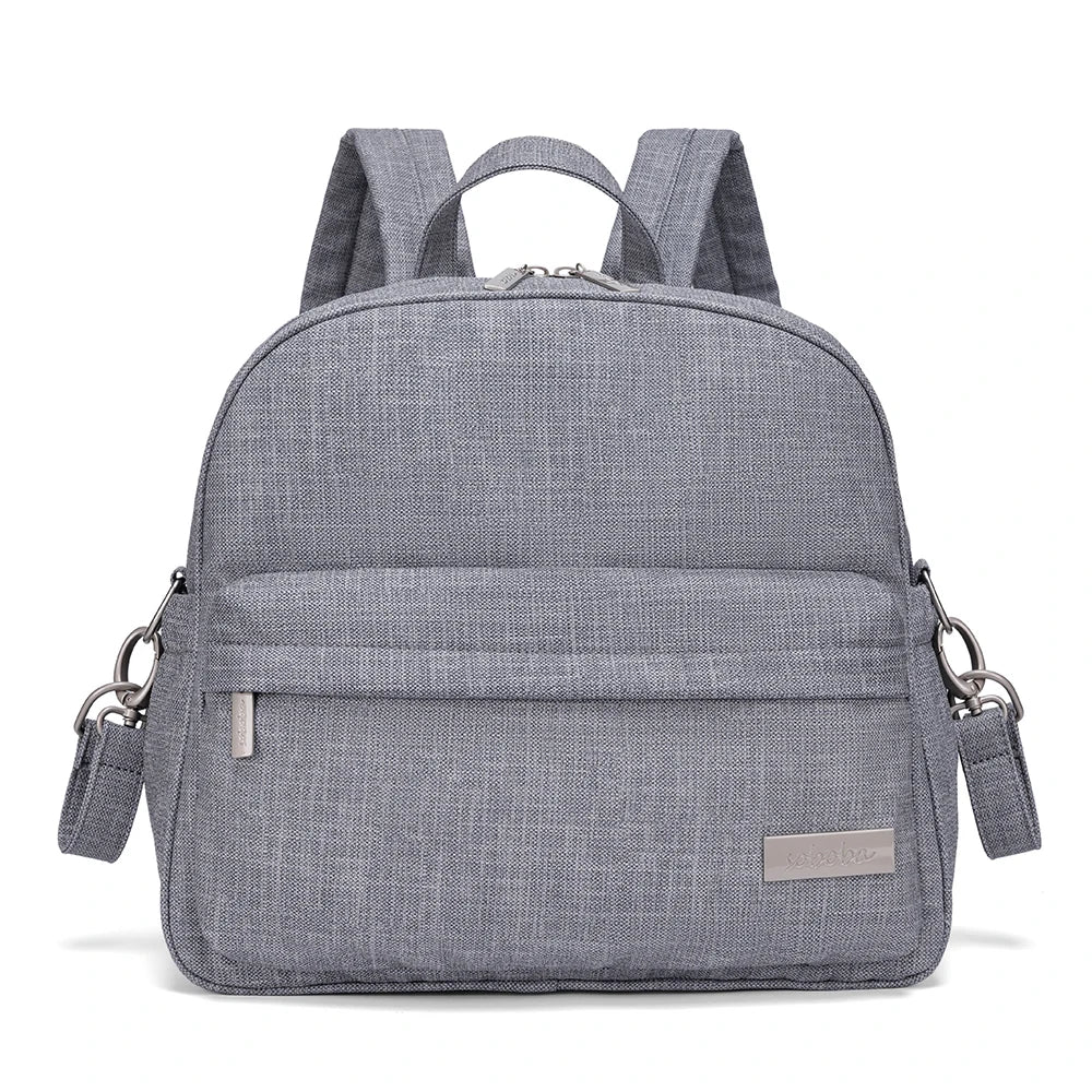 Stylish Waterproof Diaper Backpack for Women — Large Capacity Multi-Functional Nappy Changing Bag with 2 Straps