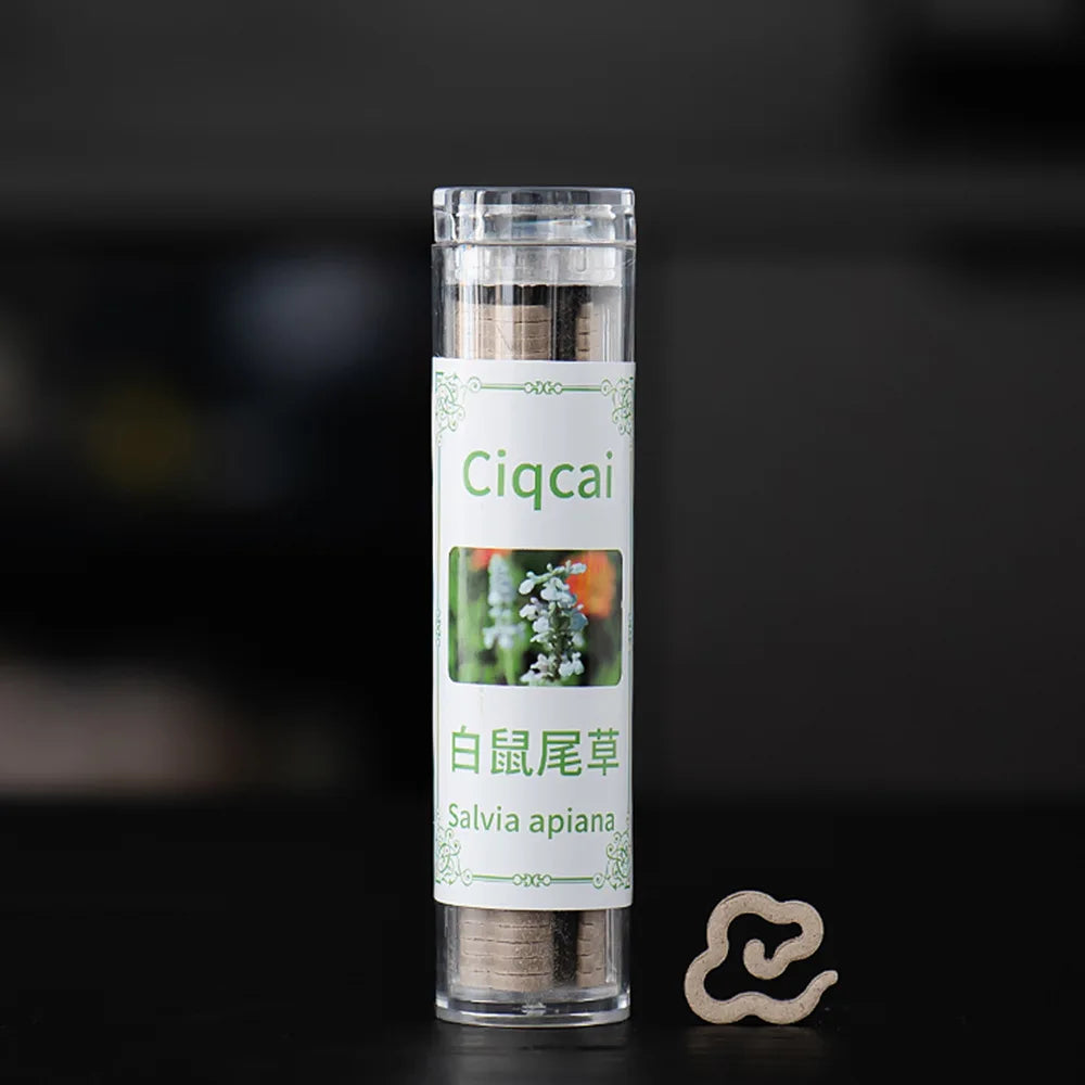 Shaped Mini Incense 42-Pack Tube, Jasmine Lavender Sandalwood Aromatherapy for Yoga & Meditation