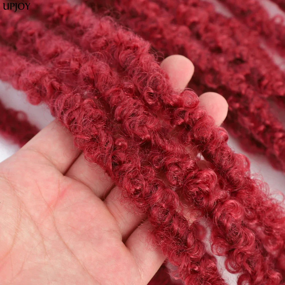 14 12 inch Butterfly Faux Locs Crochet Hair Braids Pre looped Distressed Goddess Butterfly Soft Locs Crochets Braids Cheveux Lok