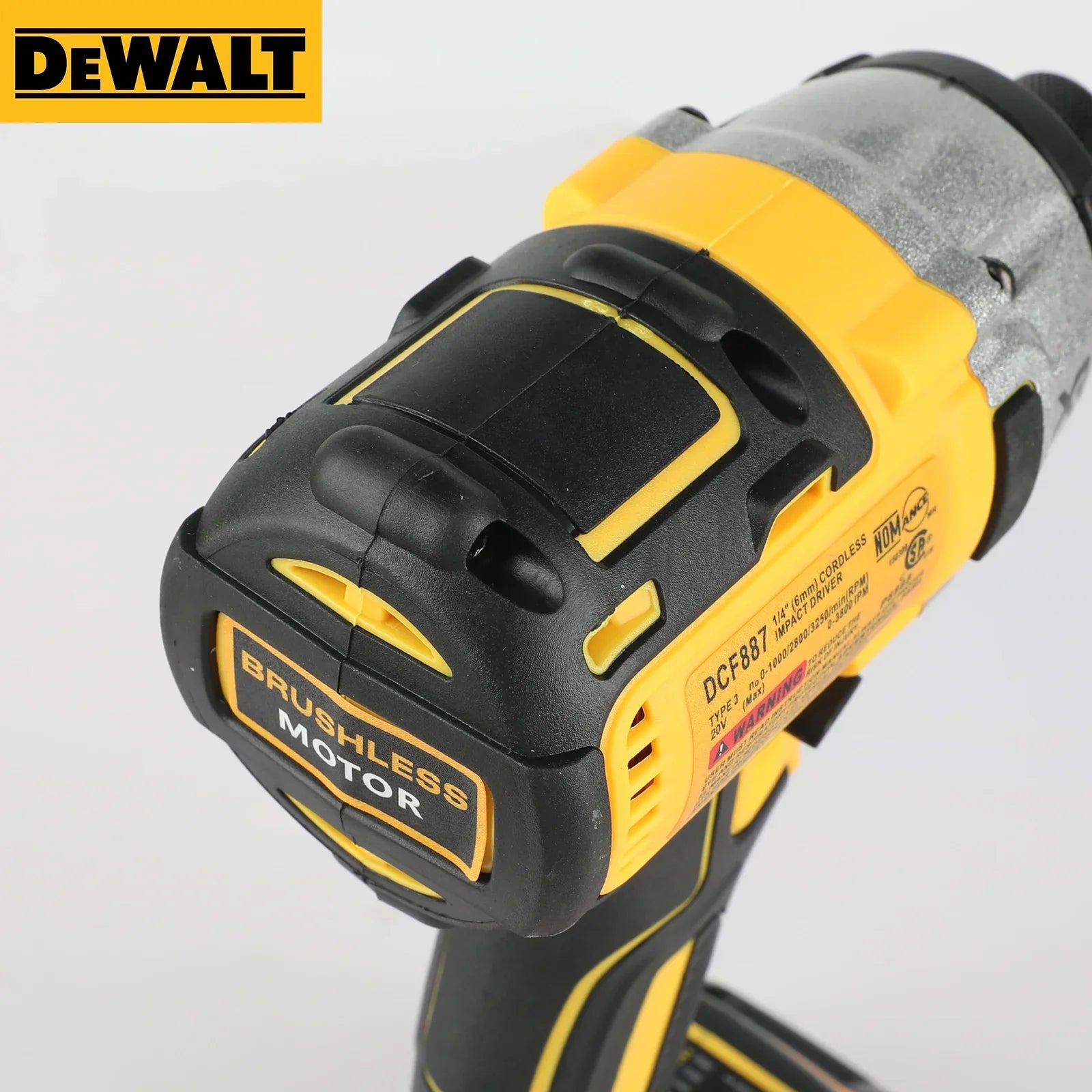 Cordless 20V Brushless Impact Driver — 205 N·m (151 ft·lb), 6.35mm (1/4 in) Quick-Release Chuck, 3250 RPM