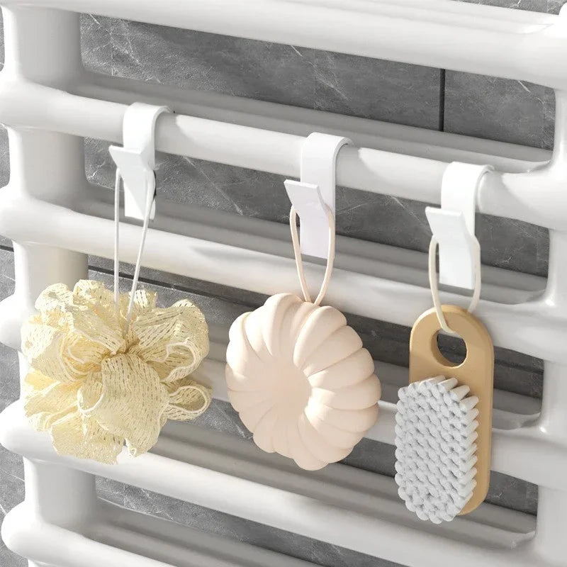 Bathroom Heated Radiator Towel Hooks — Rail Hangers & Clips for Towels, Scarves & Clothes
