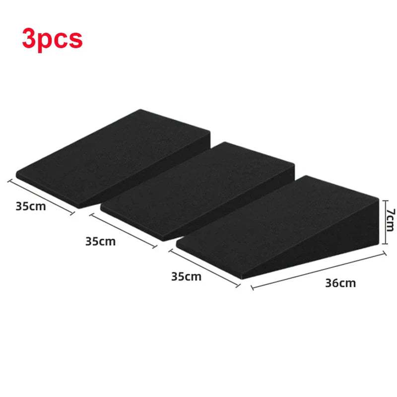 Memory Foam Car Seat Leveling Pad – Seat Leveler Cushion for Flat Rear Seat, Height Boost & Fatigue Relief (Black)