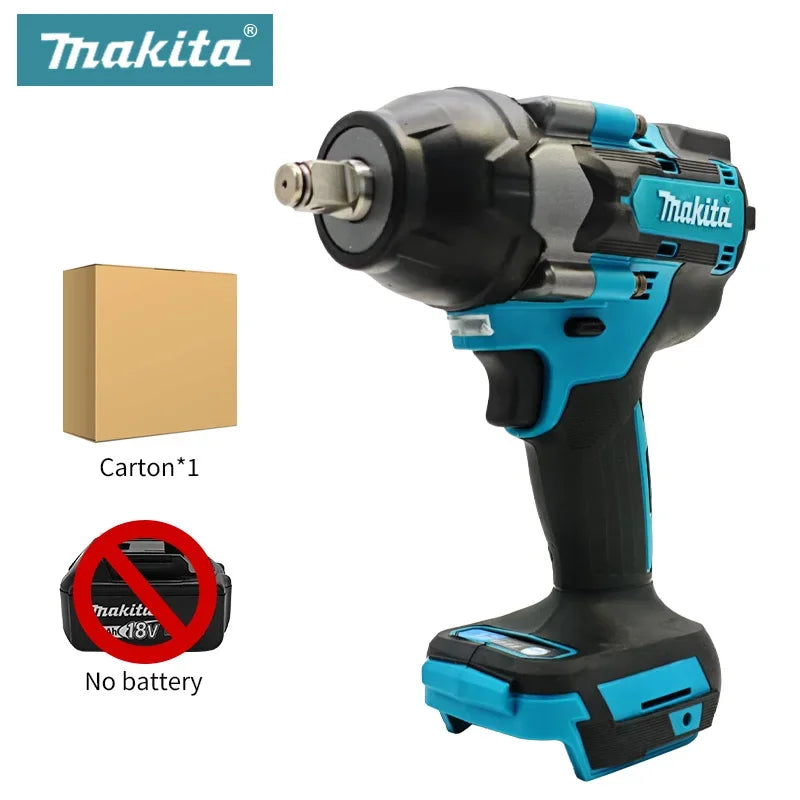 18V Brushless Cordless Impact Wrench 1000 N·m (737 lb·ft) High Torque Drill & Screwdriver