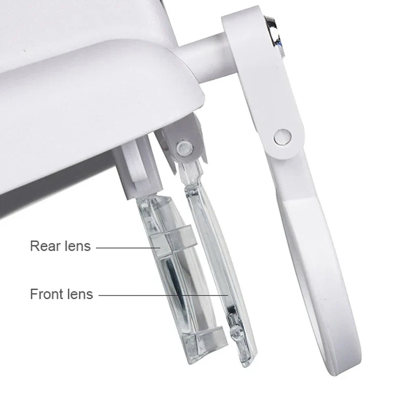 LED Headband Magnifier Hands-Free with Interchangeable Lenses 1.5x–8x for Jewelry, Watch & Electronics Repair