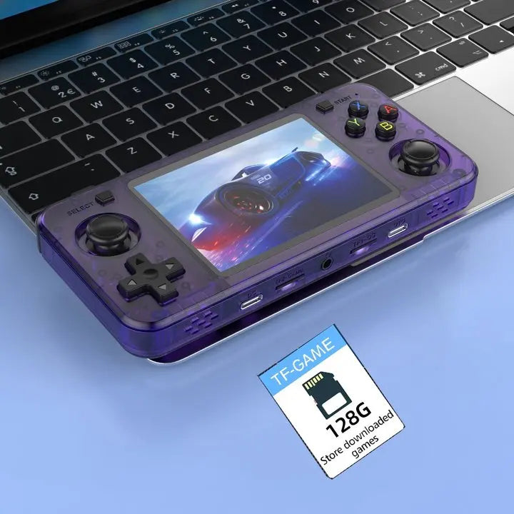Horizontal Retro Handheld Game Console 3.5-inch (8.9 cm) Portable Pocket Player 64GB - 15,000+ Classic Games