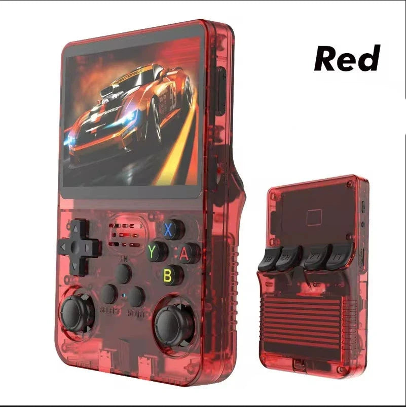 Retro 3.5-inch (8.9 cm) Handheld Game Console - ArkOS Portable Pocket Gamer, 64GB/128GB (1500/3000 Games), Mini HDMI, USB-C Charging