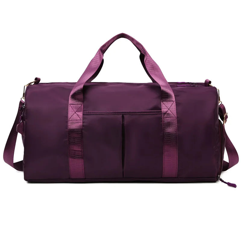 Waterproof Gym and Travel Bag with Dry-Wet Separation — Large Capacity Yoga Duffle for Women and Men