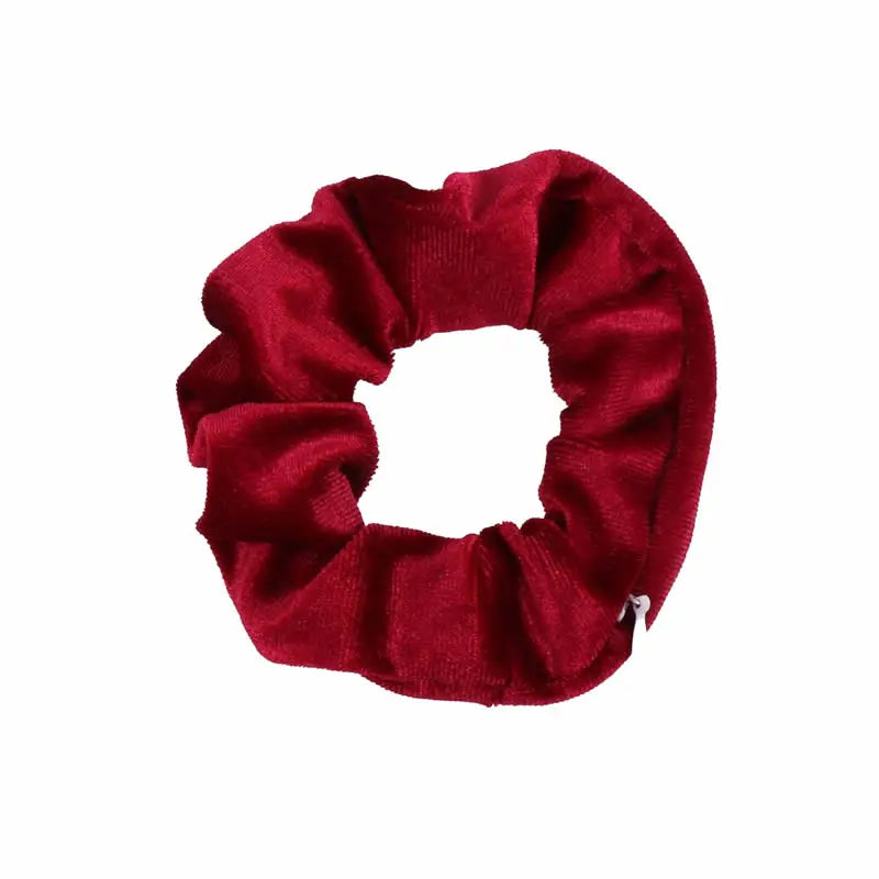 Hidden Pocket Scrunchie Hair Tie with Zipper - Secret Safe for Keys, Cash & Jewelry, Travel & Festival Accessory
