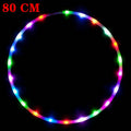 LED Luminous Hula Hoop – Colorful Fitness & Weight Loss Sports Hoops (60/70/80/90 cm | 23.6/27.6/31.5/35.4 in) – Home Gym, Yoga & Kids