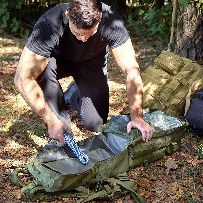 50L (13.2 Gal) Tactical Water-Resistant Travel Backpack – Large Capacity Multi-Functional Rucksack