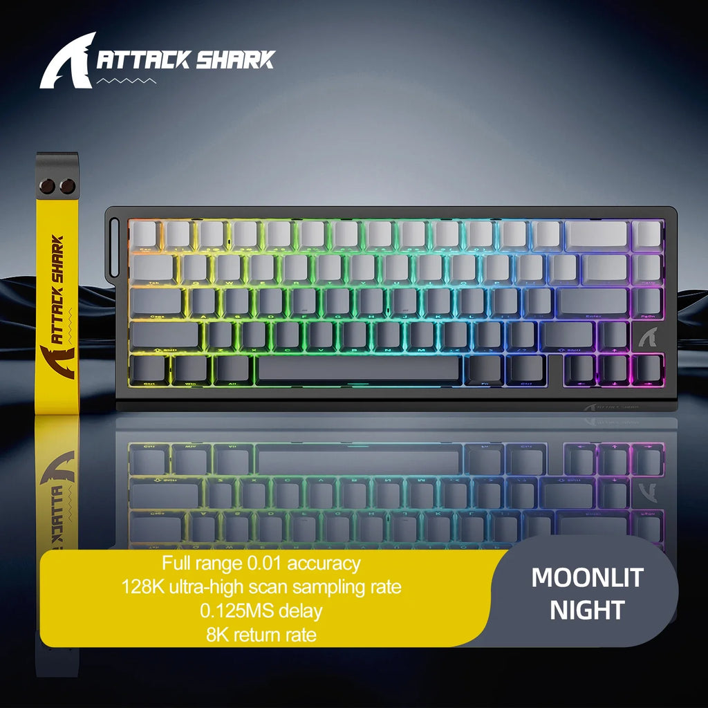 Magnetic Mechanical RGB Gaming Keyboard — 0.01mm Precision, 8000Hz Polling, 128K Scan, 0.125ms Response, Hot-Swap, Multi-Mode