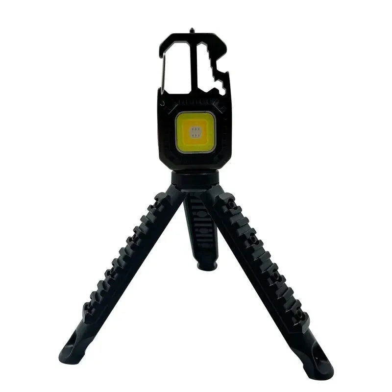 Portable Mini Rechargeable COB Keychain Light with Screwdriver LED EDC Camping Emergency Flashlight