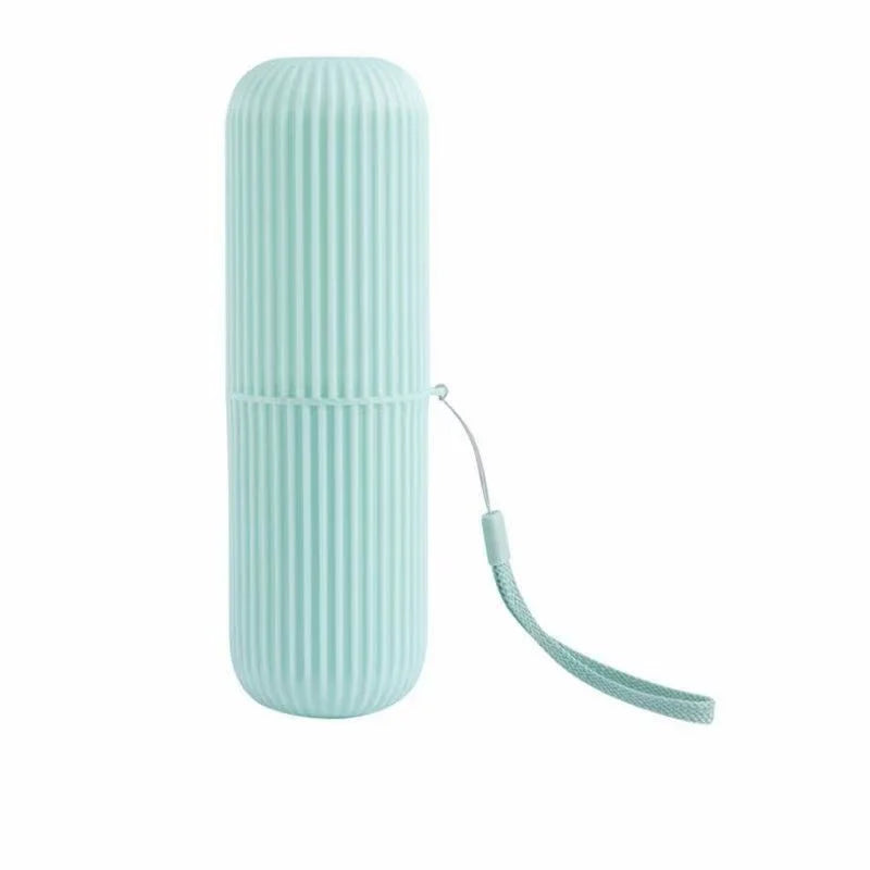 Portable Toothbrush Travel Cup and Toothpaste Holder Case – Bathroom Storage Organizer