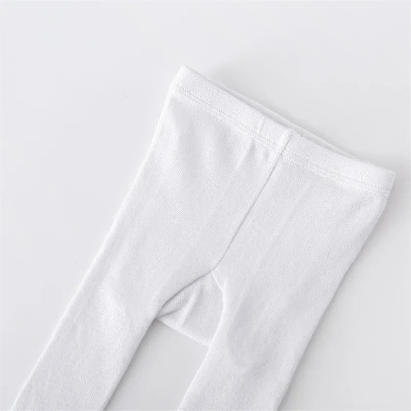 Baby Girl Cotton Knitted Tights Newborn & Toddler Pantyhose Casual White Black