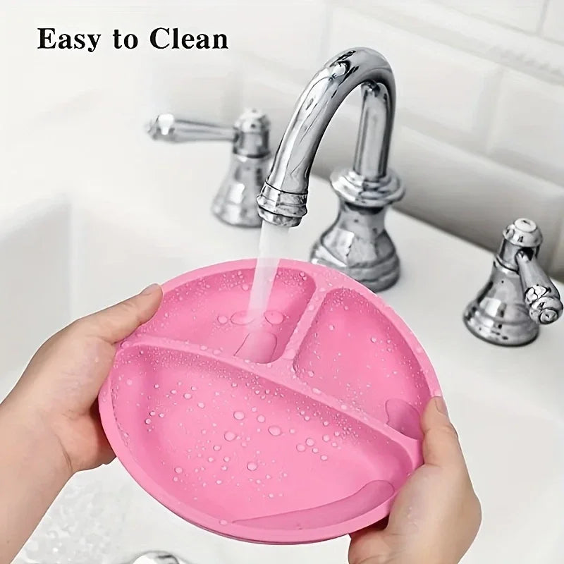 Silicone Suction Baby Plate — BPA-Free Toddler Feeding Bowl, Non-Slip Kids Dinnerware