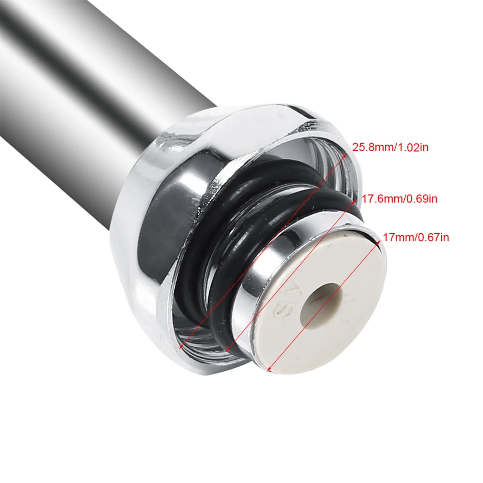304 Stainless Steel 360° Swivel Spout Kitchen Faucet Pipe - Single Handle Connection