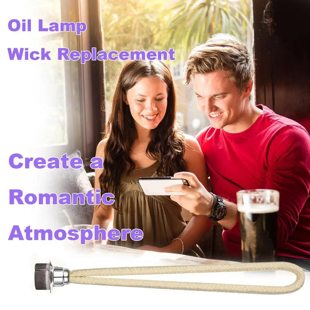 Aromatherapy Fragrance Lamp Wick Replacement for Catalytic Burners – Clay & Cotton Wicks 13mm & 18mm