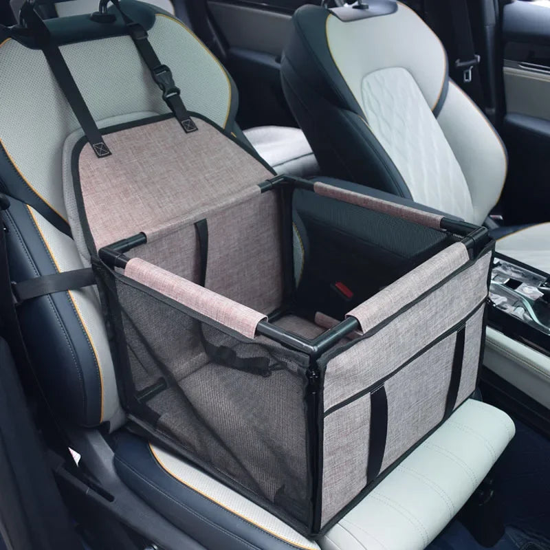 Waterproof Travel Dog Car Seat Hammock – Pet Carrier for Small & Medium Dogs (15.4 x 15.4 x 10.6 in / 39 x 39 x 27 cm)