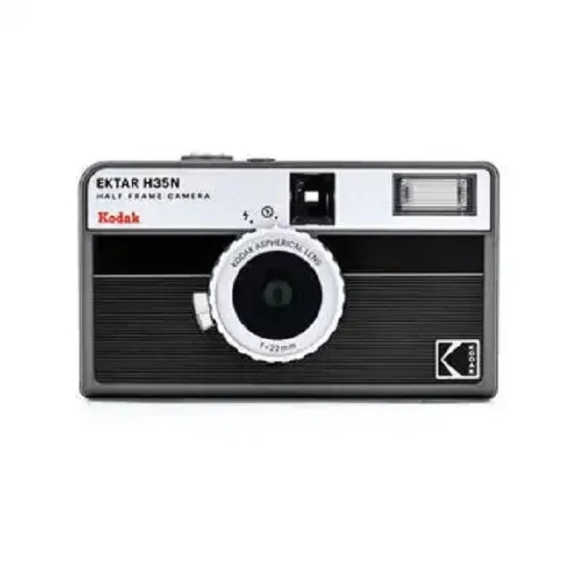 Half Frame 35mm Film Camera with Built-In Flash — Compact Pocket Film Camera, Film-Saving, Lightweight, 4 Colors