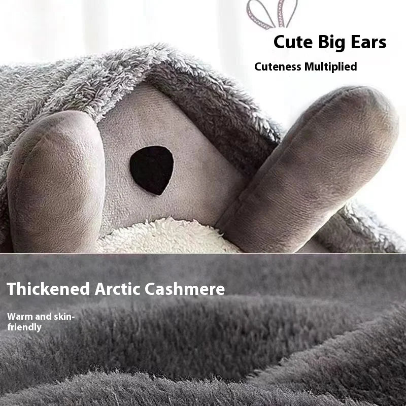 Coral Fleece Dog Bed Sofa – Soft Washable Plush Pet Couch for Dogs
