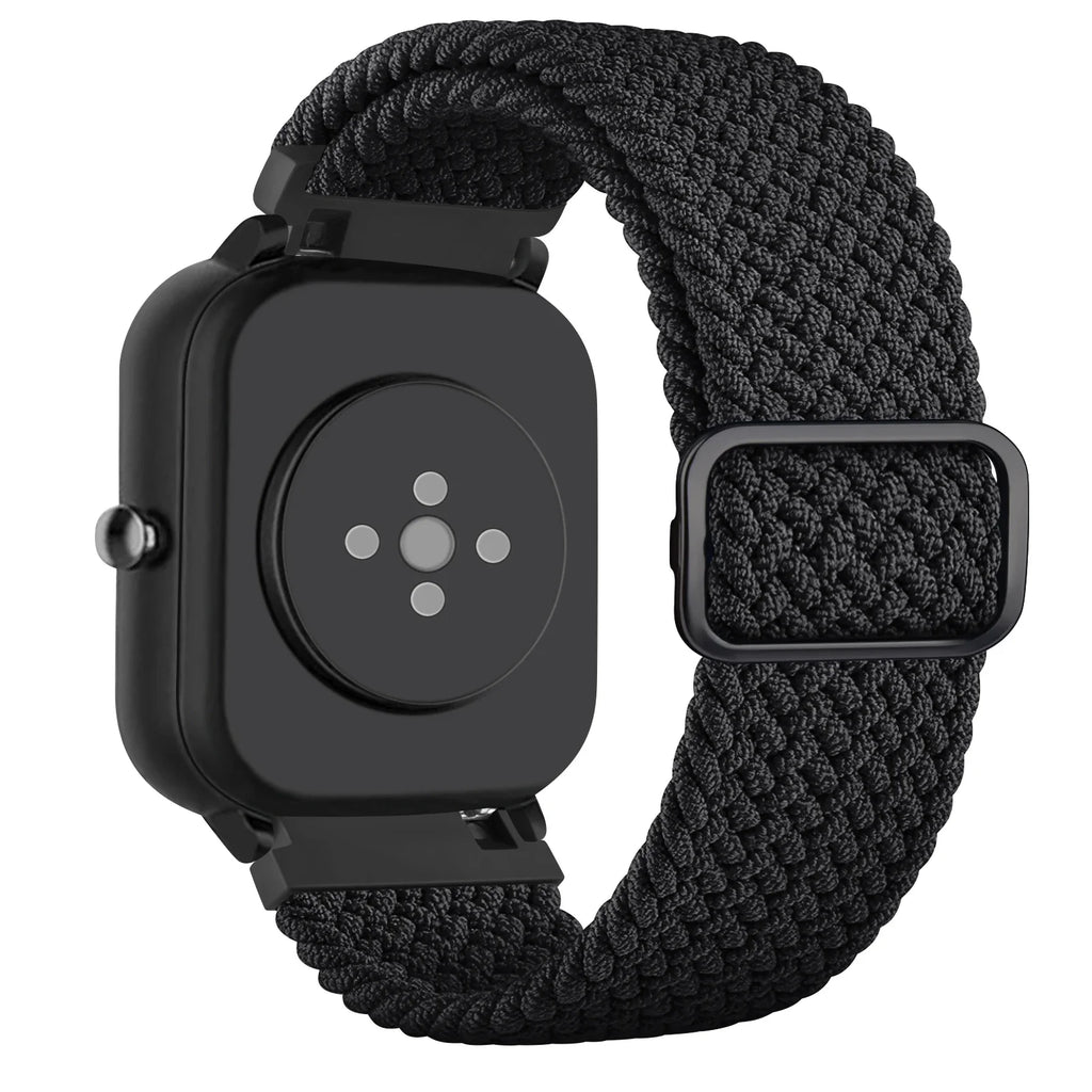 Elastic Braided Band For Amazfit GTS 2 4 Mini/GTR 42mm/GTS 2 3 2e/Bip youth/Bip S Lite/Bip Pace Lite/Bip U/Bip 3 Pro Strap Band