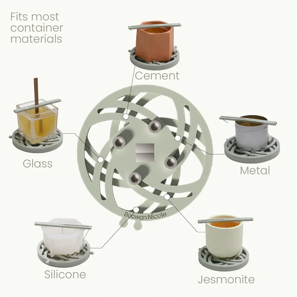 Quick Magnetic Candle Wick Centering Setter Pro with Wick Holder for Candle Making