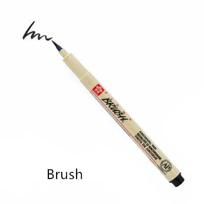 1pc Pigment Fineliner Pen — Waterproof Black Ink, Fine Tip Sketch & Drawing Marker