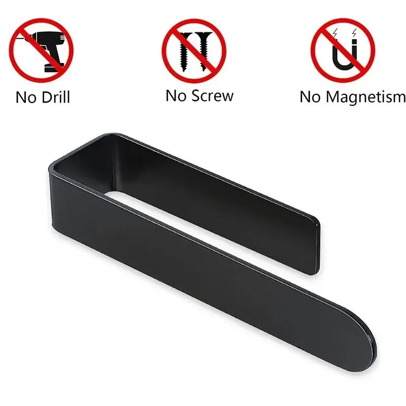 Self-Adhesive 304 Stainless Steel Towel Rack - Single Rod, 23cm / 37cm (9.1" / 14.6") Brushed Finish No-Drill Bathroom & Kitchen Towel Bar