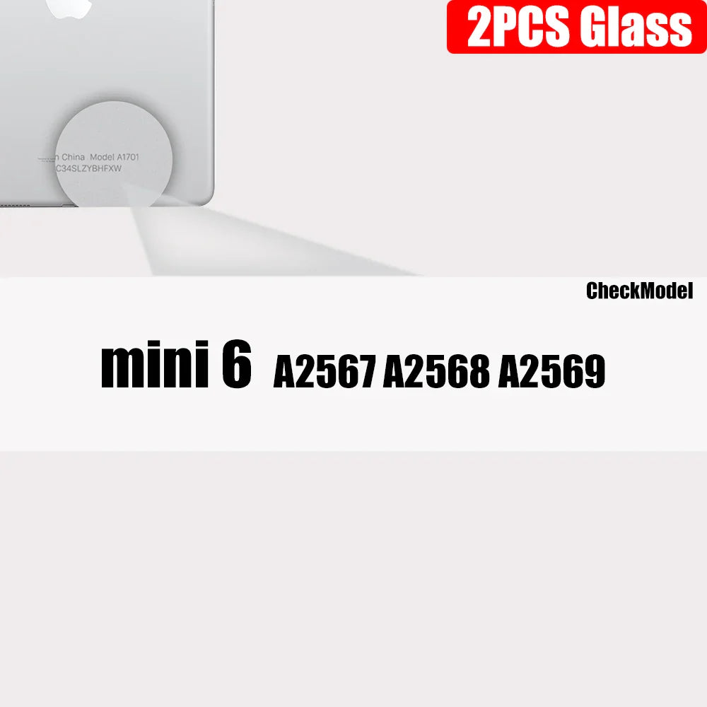 2-Pack Tempered Glass Screen Protector for iPad — Clear, Anti-Fingerprint, Case-Friendly — Fits 11-inch (27.9 cm), 10.5-inch (26.7 cm), 9.7-inch (24.6 cm), Air, Mini & Most iPad Models