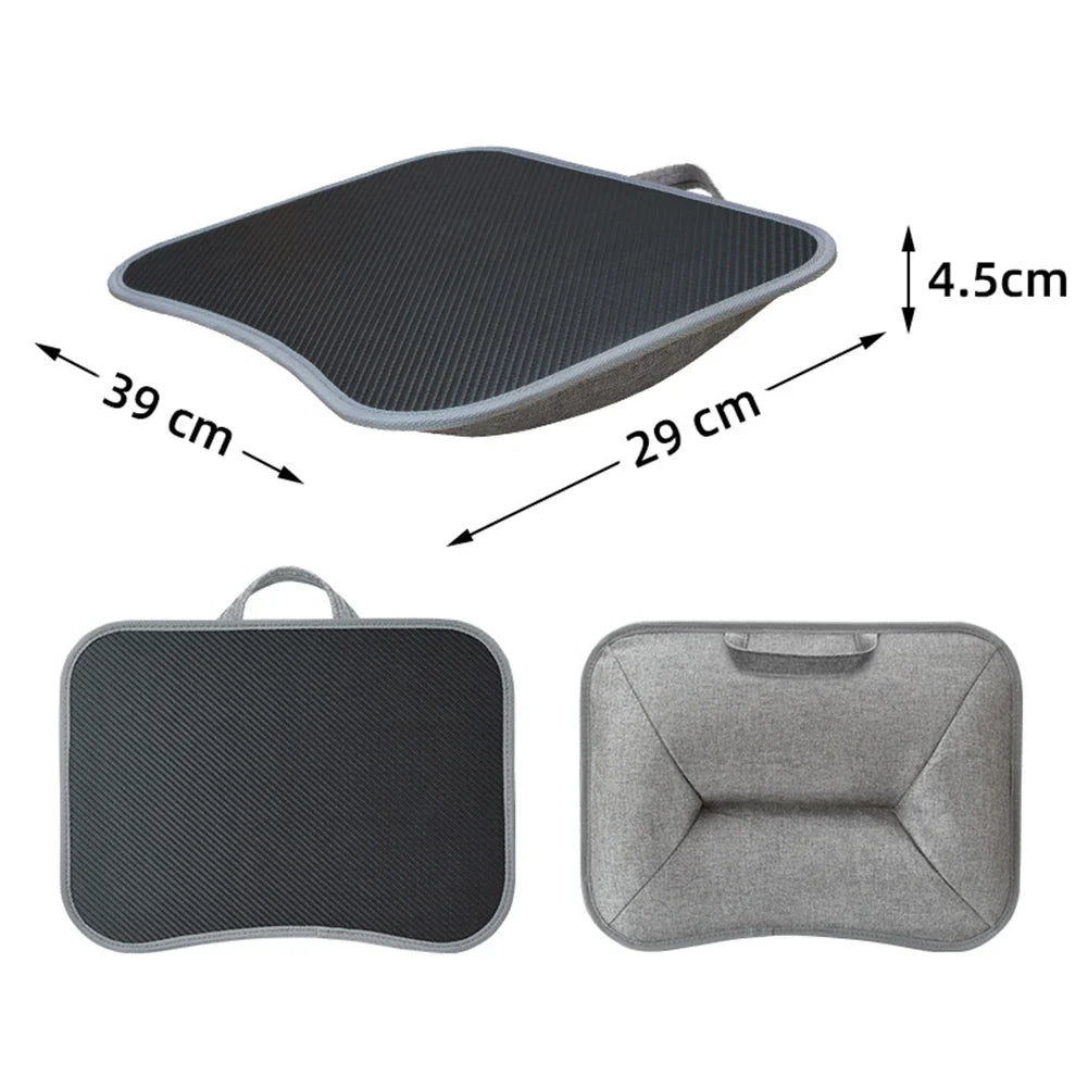 Laptop Lap Desk for 13–15 Inch (33–38 cm) Laptops — Padded Lapdesk with Soft Pillow Cushion, Handle & Writing Tray for Couch, Work & Gaming
