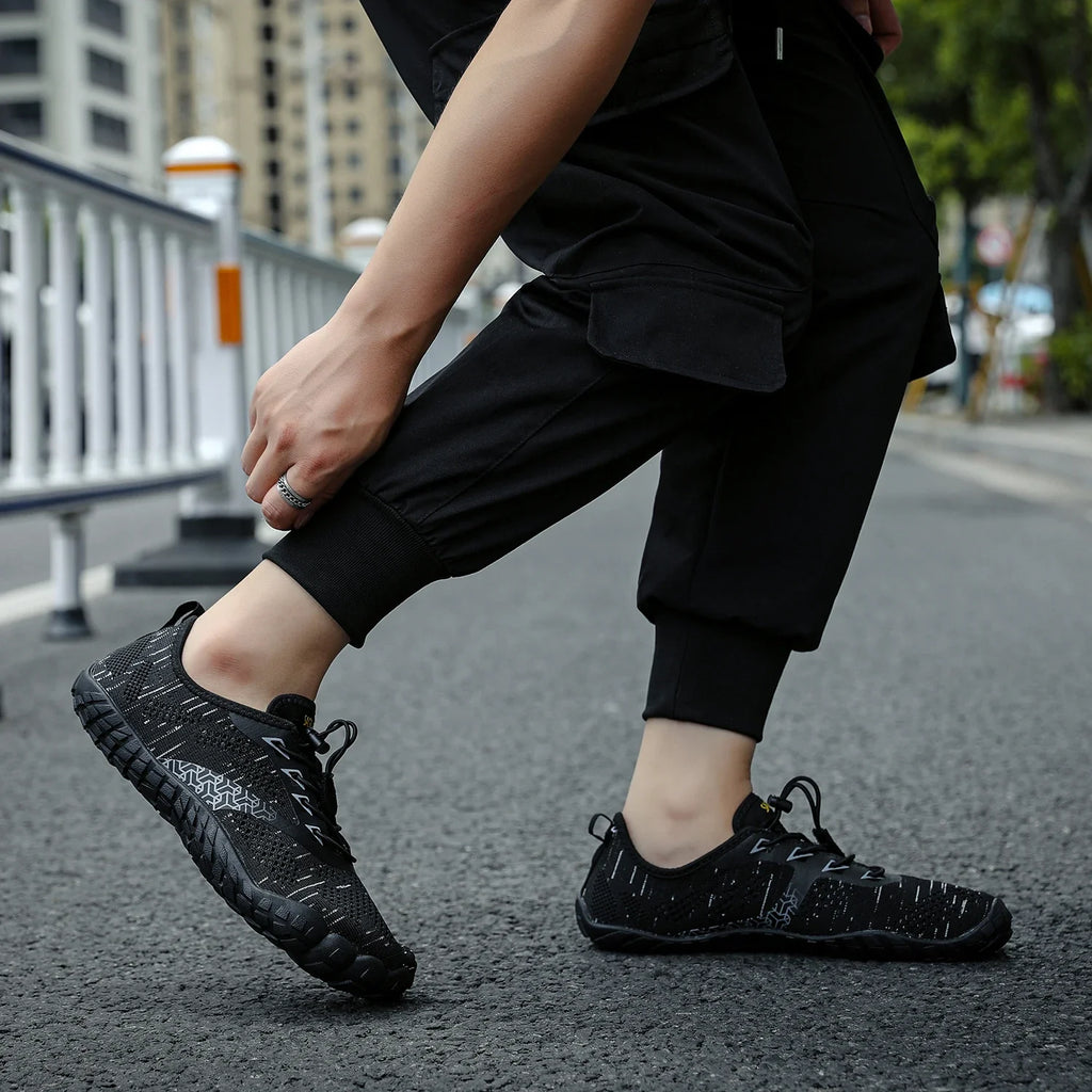 Men's Breathable Cotton Lace-Up Casual Shoes Lightweight EVA Sole Spring/Autumn