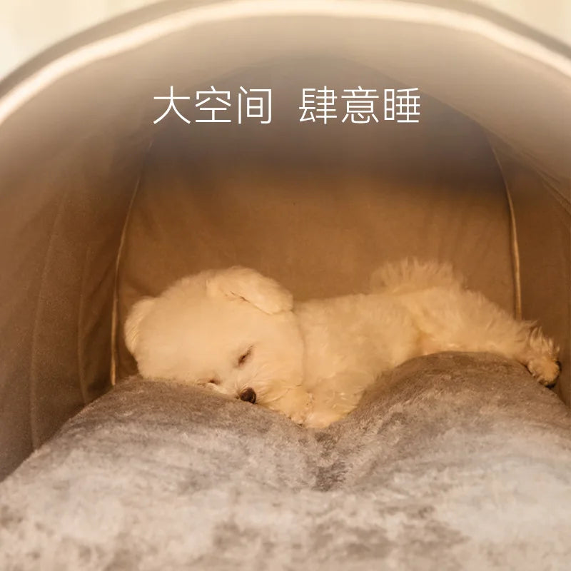 Self-Warming Pet Bed Cozy Cave Cat & Puppy House Indoor Sleeping Tent Nest for Small to Medium Dogs and Cats