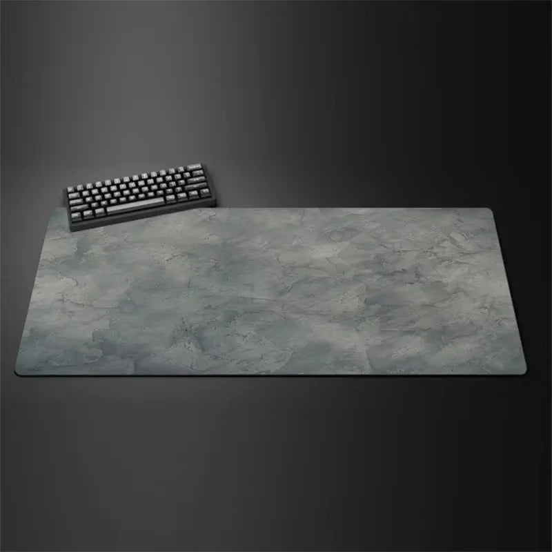 Gray Extended Mouse Pad – Stitched Edge XXL / Large Desk Mat, Non-Slip Rubber Gaming & Office Mousepad