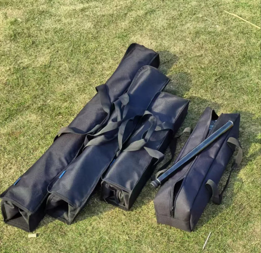 Outdoor IGT Frame Camping Table - Removable Foldable Black Tabletop with 2/3/4 Unit Legs