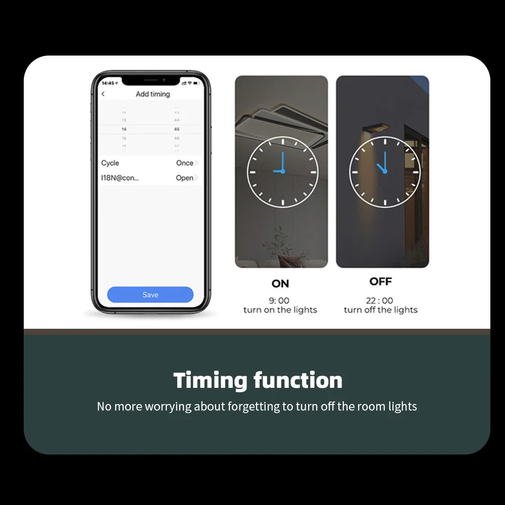 WiFi Smart Touch Glass Wall Light Switch — 8 Gang or 10 Gang (147 x 86 x 38.5 mm / 5.79 x 3.39 x 1.52 in) — Tuya/Smart Life, Alexa & Google Home
