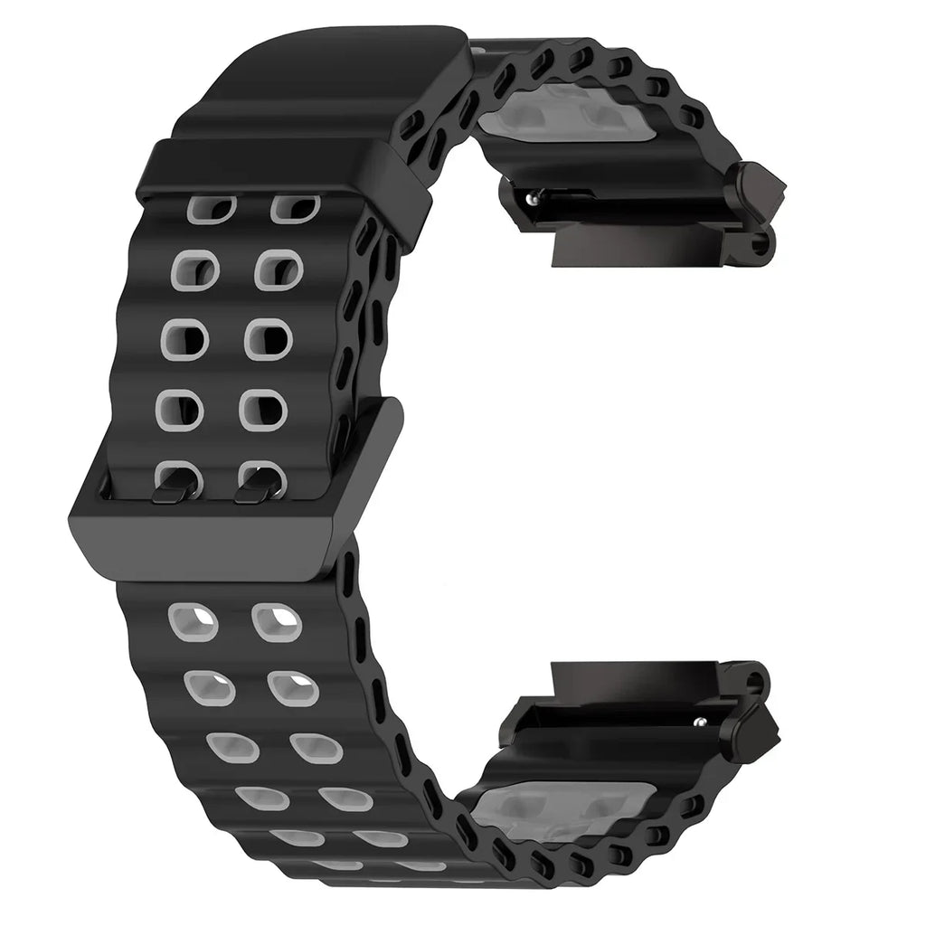 Breathable Silicone Band For Huami Amazfit T-Rex 3 2 Wrist Bracelet Colorful Marine Strap For Amazfit T-Rex Sport Watchband Belt
