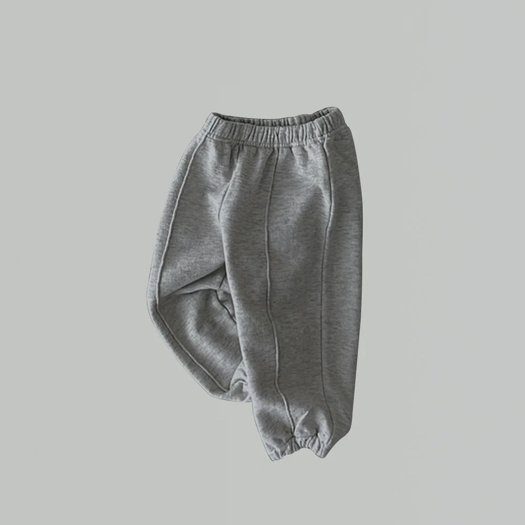 Baby Boy Sweatpants Toddler Jogger Pants - Elastic Waist Sporty Solid Color Full-Length Trousers