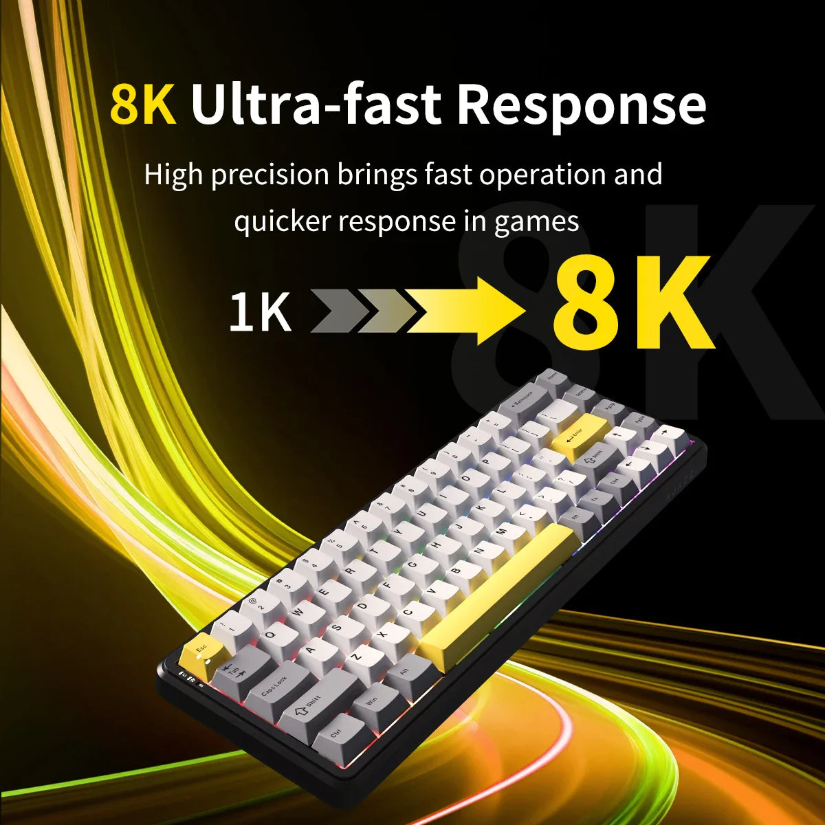 68-Key Magnetic Axis Mechanical Gaming Keyboard Hot-Swap RGB Wired & 2.4GHz Wireless USB