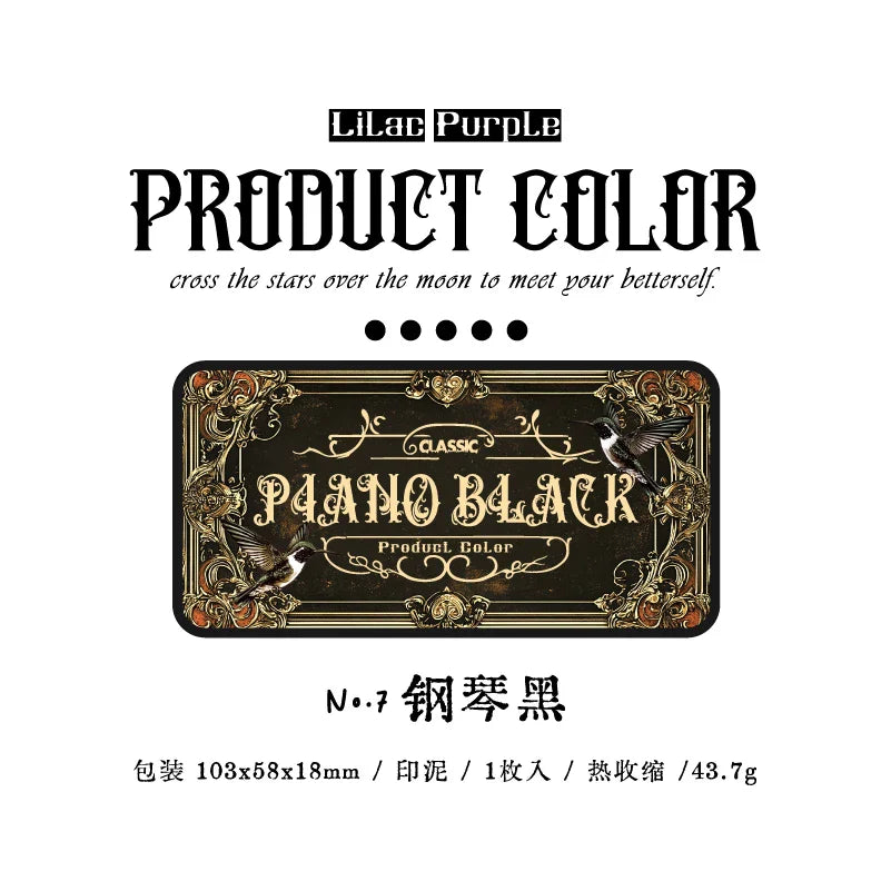Retro Gothic Ink Pad for DIY Crafts & Scrapbooking – for Rubber and Wooden Stamps, Paper Stationery