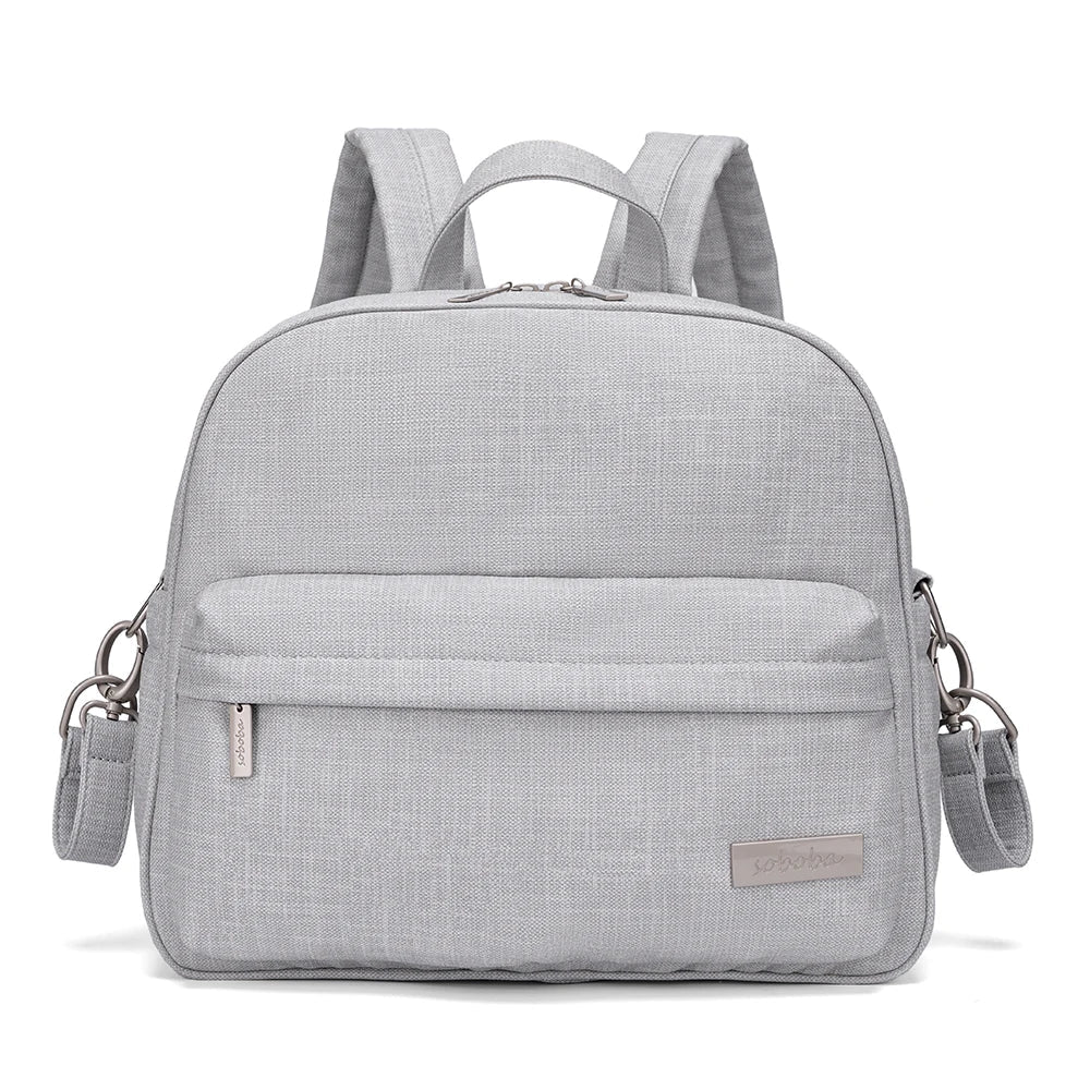 Stylish Waterproof Diaper Backpack for Women — Large Capacity Multi-Functional Nappy Changing Bag with 2 Straps