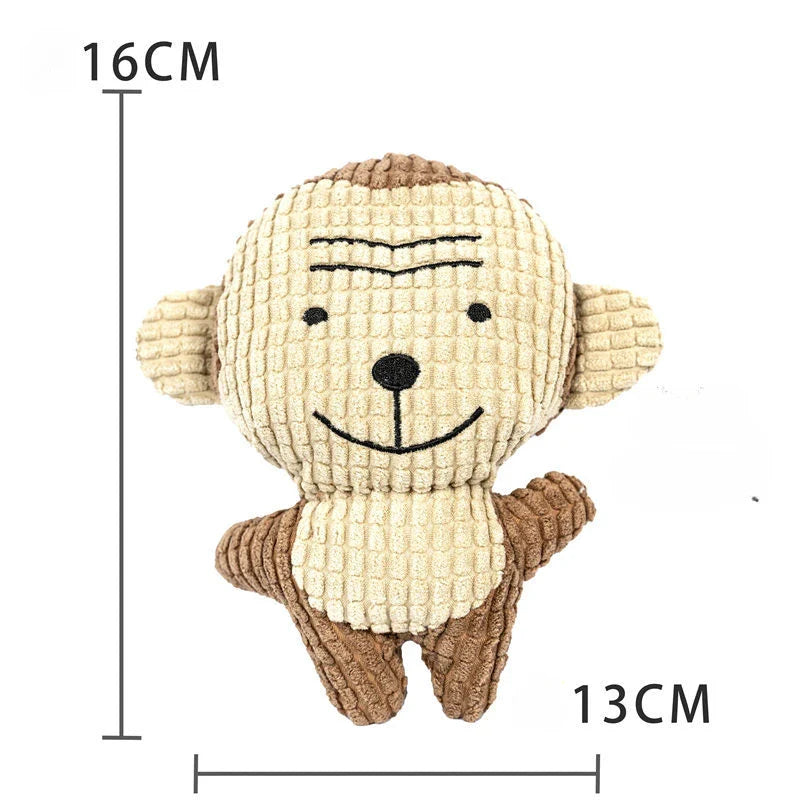 Fleece Dog Chew Toy - Soft Puppy Teething & Tug Toy for Small Dogs