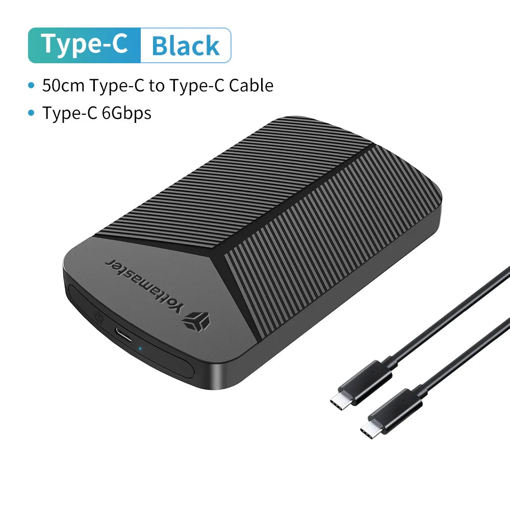 2.5-Inch SATA HDD/SSD Enclosure USB 3.0 UASP 6Gbps Adapter for Windows Mac Linux