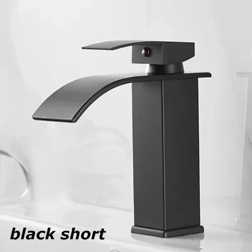 Stainless Steel Deck-Mounted Basin Faucet for Bathroom - Hot & Cold, Classic Style