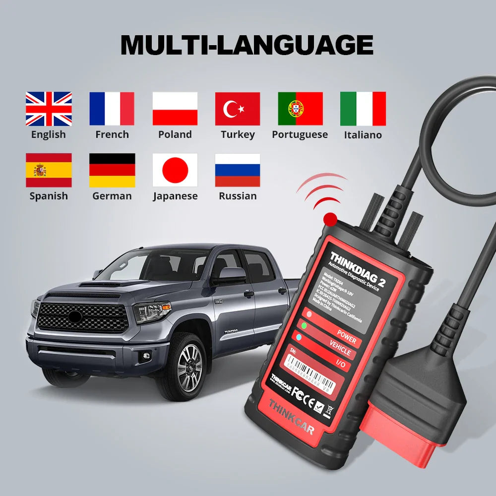 OBD2 Scanner with CAN-FD Support, ECU Coding & Bi-Directional Test — 16 Reset Functions, Bluetooth iOS/Android, Full-System Diagnostics