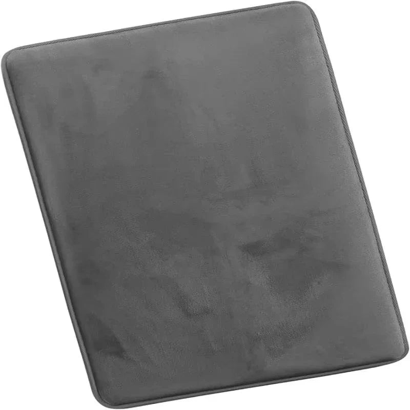 Ultra Absorbent Coral Velvet Bath Mat - Non-Slip Bathroom Floor & Door Mat