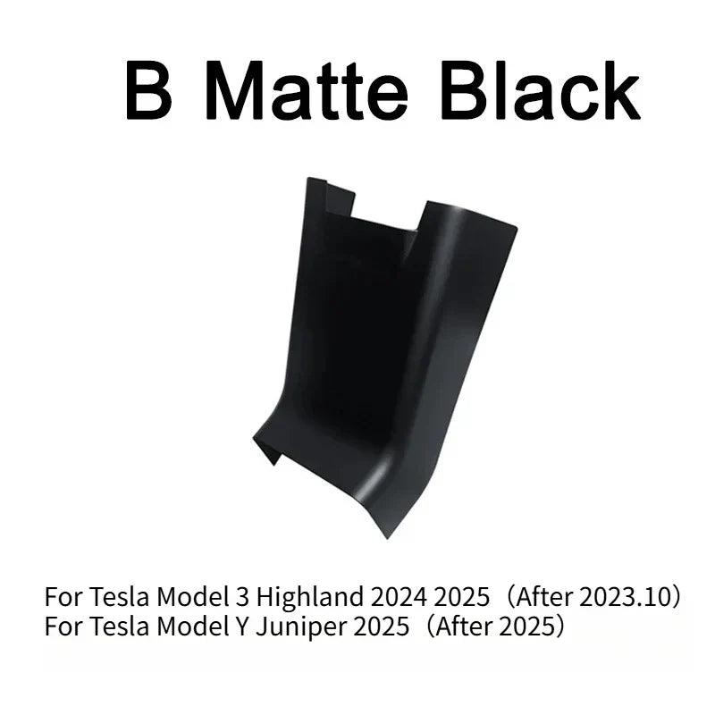 Rear Screen Cover Protector Frame Back Air Vent Trim White ABS Car Interior Accessory for Model Y Juniper